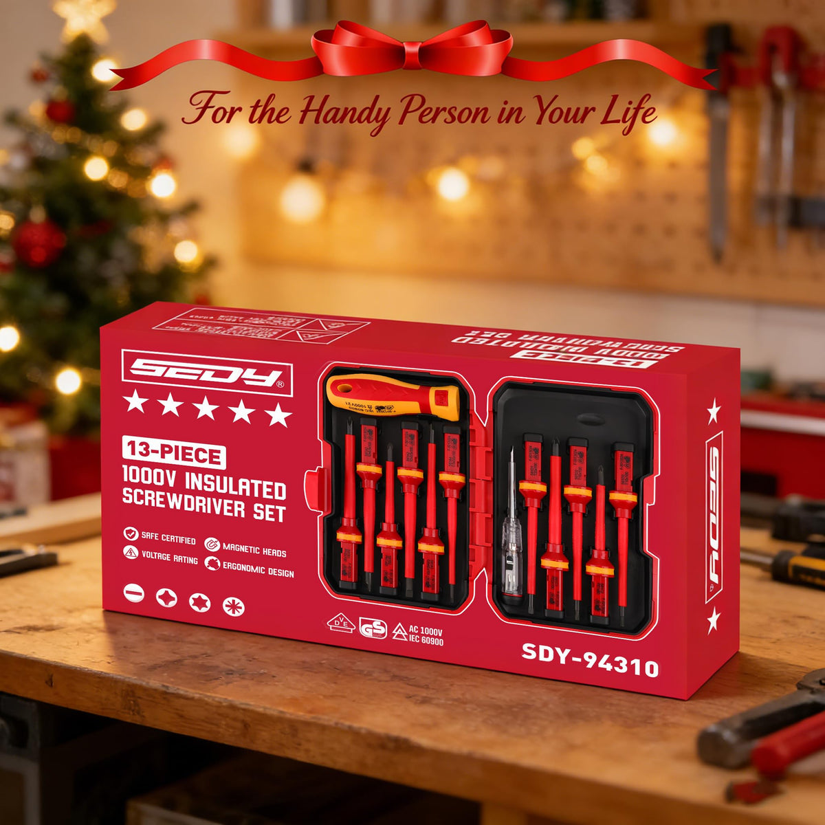 SEDY professional kit ready for on-site electrical work and DIY projects