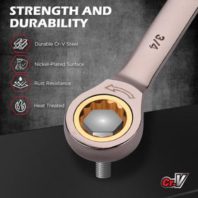 SEDY ratchet set shows open-end and box-end versatility