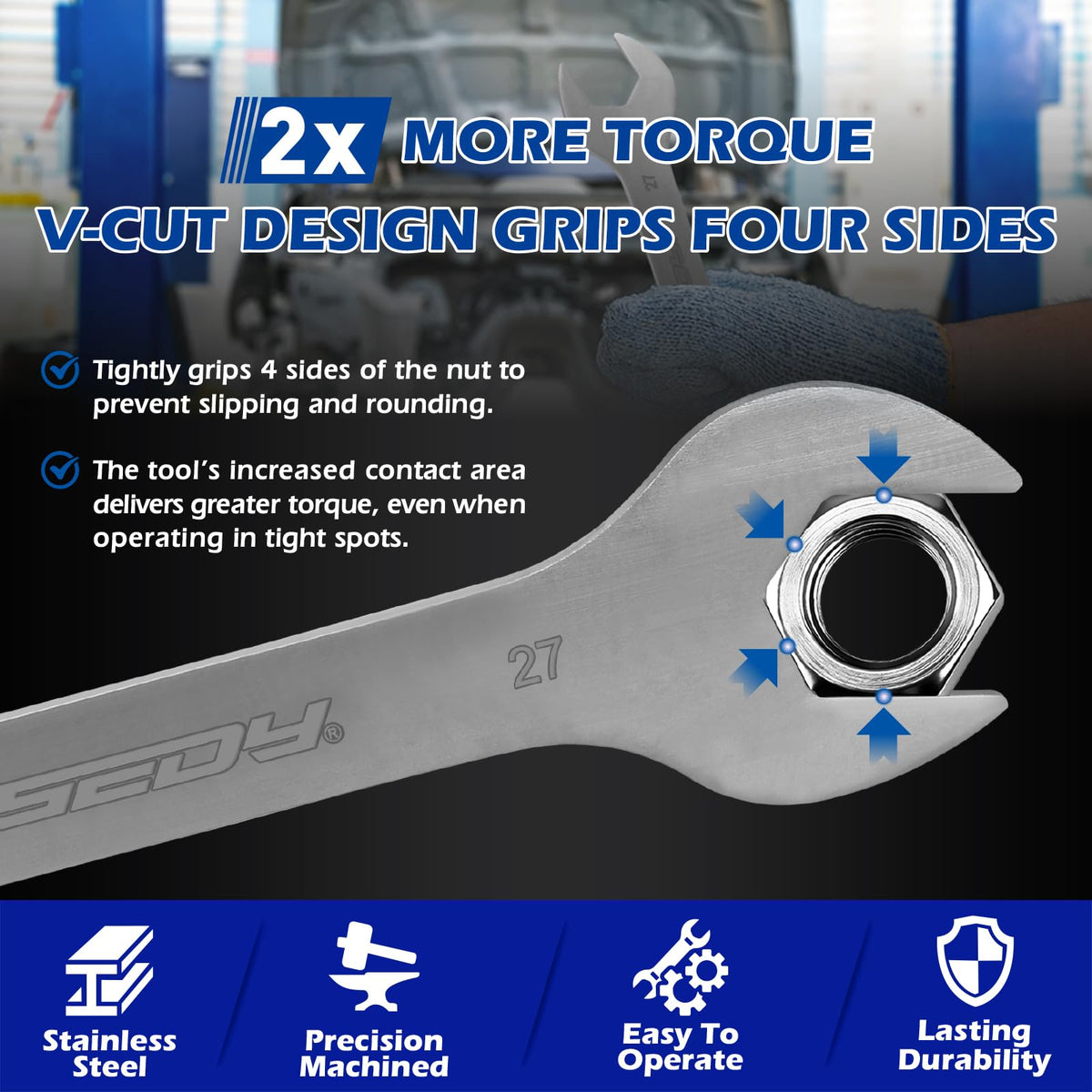SEDY rolling storage pouch keeps wrenches organized for on-the-go jobs.