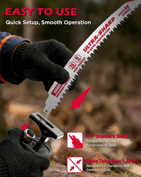 SEDY arc-edge design reduces friction for smoother, faster cuts