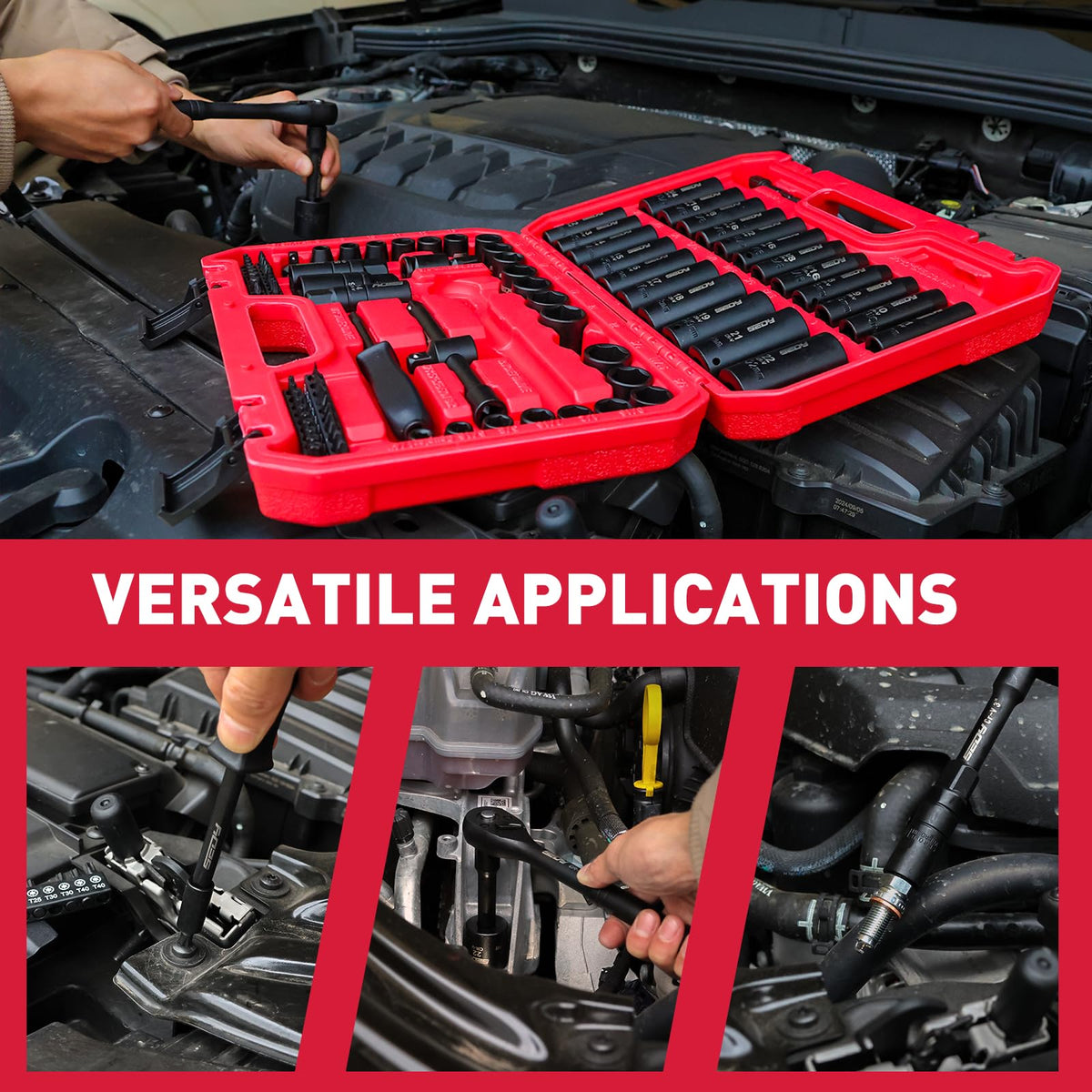 SEDY spark plug socket included for automotive maintenance tasks.