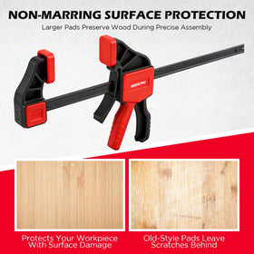 SEDY clamp system expands to wider frames, shelves, and cabinet components.