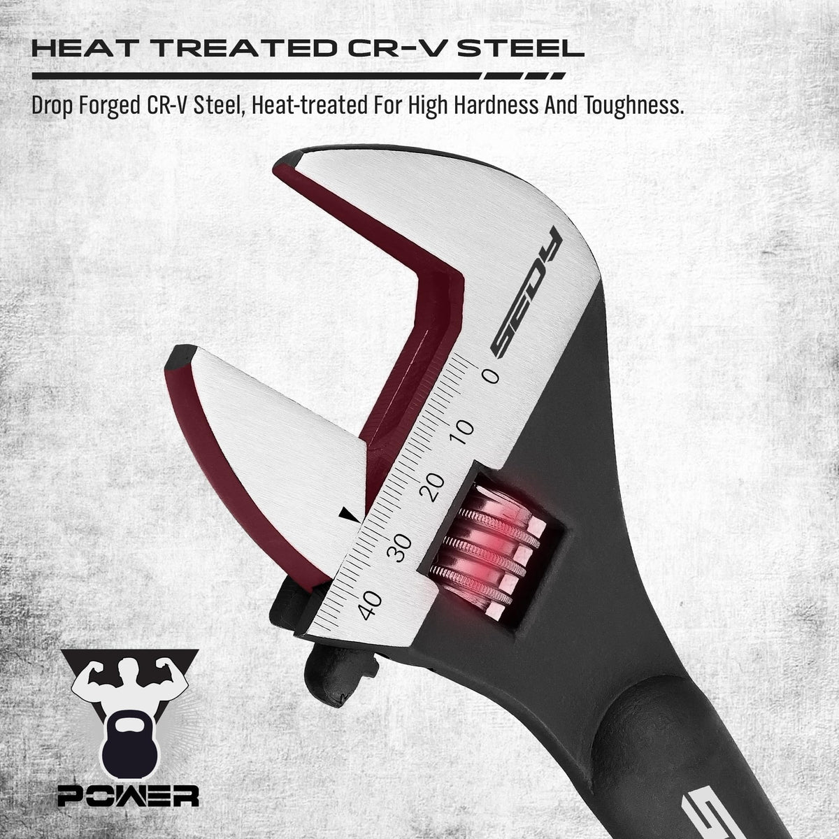 SEDY spud wrench set with mirror-polished heads improving visibility during work