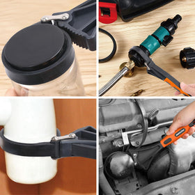 SEDY strap-wrench-set 4in diameter handles tight plumbing fittings with ease