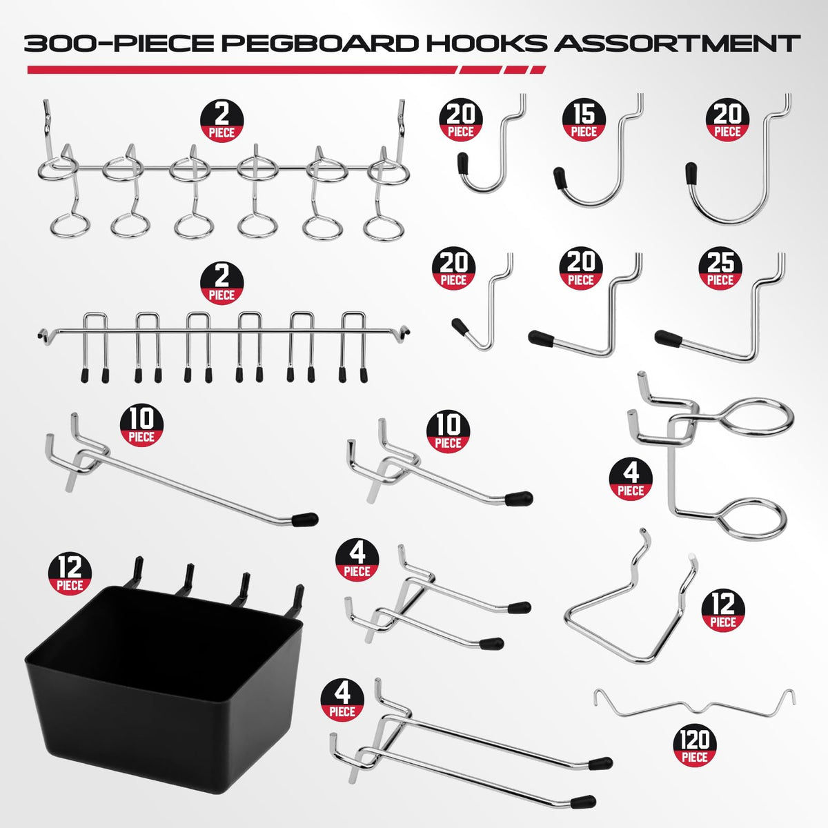 SEDY offers 16 accessory types for diverse garage and craft needs.