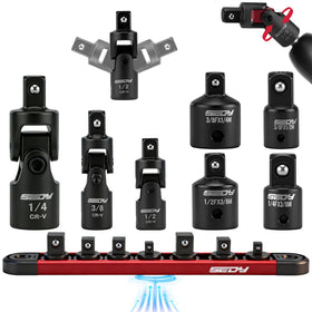 SEDY universal joint 1/4 drive with wobble head for tight access.