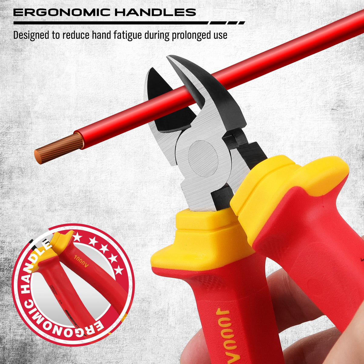 SEDY VDE diagonal-cut pliers deliver clean cuts and durable jaws