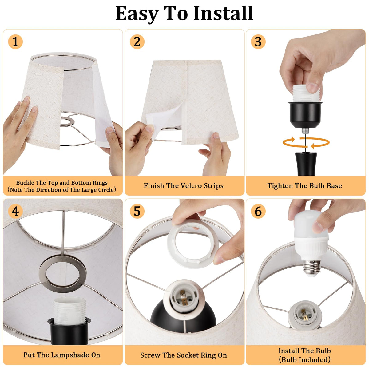 Seealle lamp installation is easy with minimal packaging and quick setup.