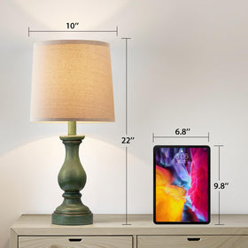 Seealle bedside lamp with linen shade provides soft light for nighttime reading