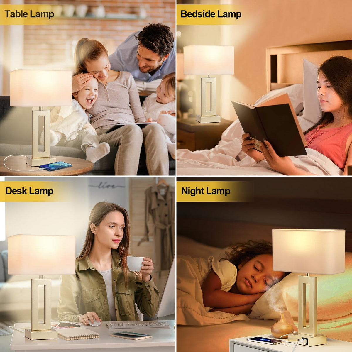 Seealle lamps include energy-efficient E26 LED bulbs for immediate ambient glow.