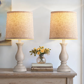 Seealle retro-striped resin detailing adds character to living rooms and entryways.