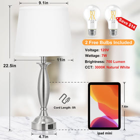 Seealle included LED bulbs provide flicker-free, steady light.