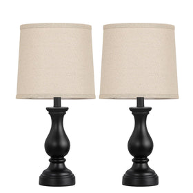 Seealle matte black finish lamps suit modern and rustic decor