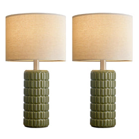 Seealle ceramic lamps paired with metal pole for durable style