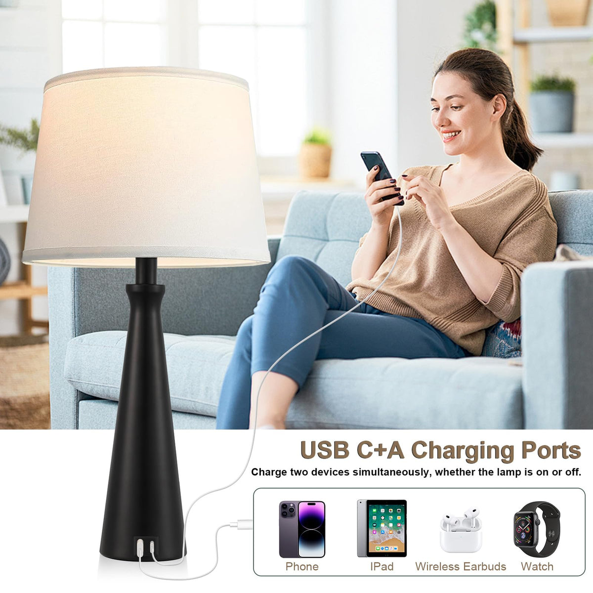 Seealle LED bulbs included for immediate warm glow
