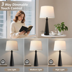 Seealle lamps with USB-C and USB-A ports for convenient device charging