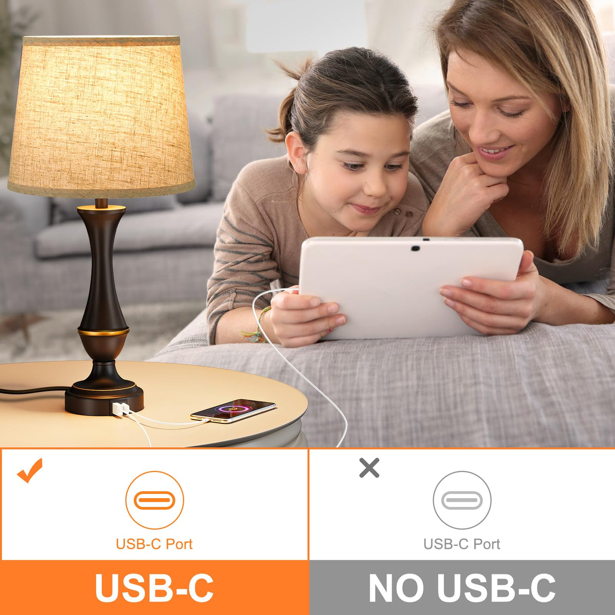 Seealle nightstand lamps creating a tranquil glow for relaxing evenings.