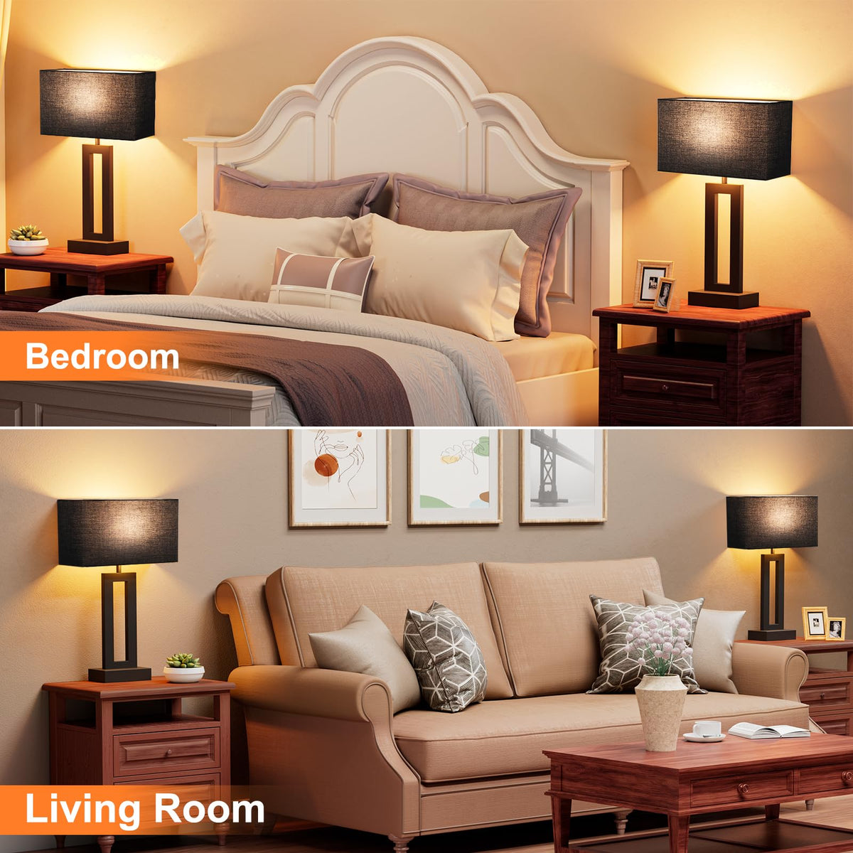 Seealle included E26 LED bulbs provide flicker-free illumination