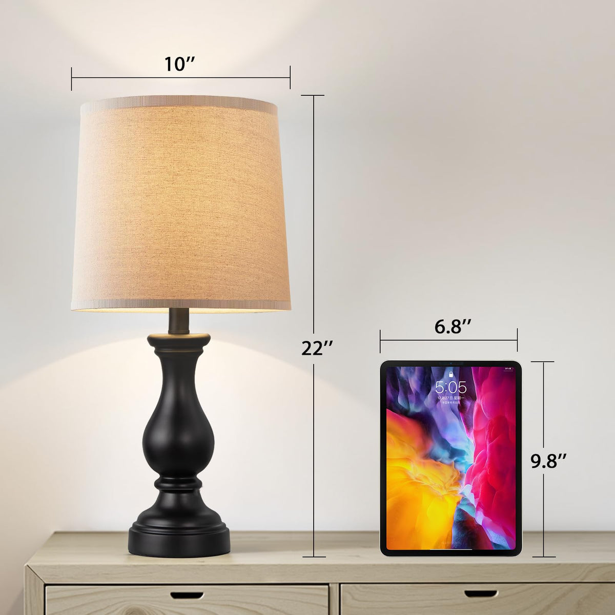 Seealle rustic living room lamps add character to bedrooms and desks