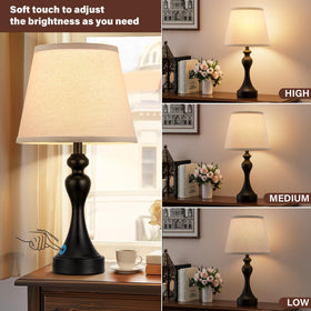 Seealle touch lamps 3-way dimmable control for customized lighting