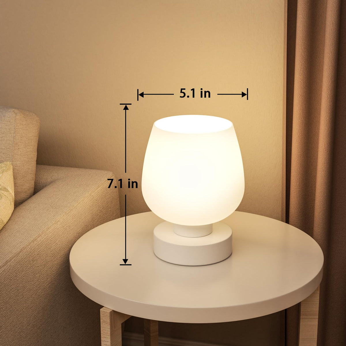 Seealle Touch Table Lamp assembly of a tool-free setup