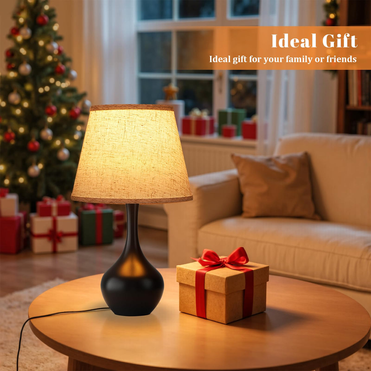 Seealle touch table lamp includes 6.5W LED bulb for immediate use