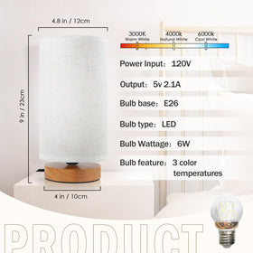 SEENSINY 6W bulb included offers instant bright illumination.