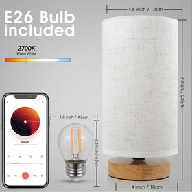 SEENSINY desk lamp includes E26 LED bulb for energy savings