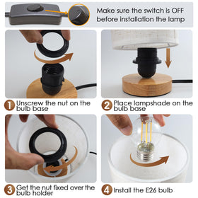 SEENSINY living room or dorm room lamp creates ambient lighting
