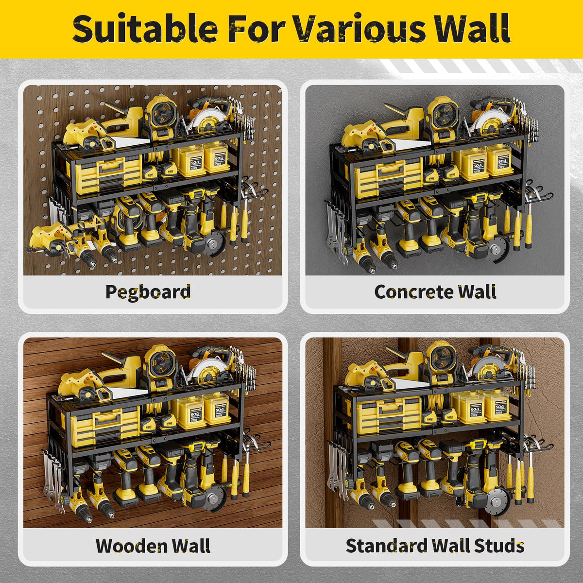 SEENWUUN garage workshop organization helps maximize space