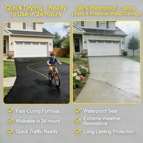 SEENYU driveway sidewalk patio seal for seamless repairs on exterior concrete.