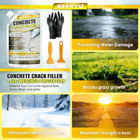 SEENYU fast-drying crack repair packs simplify quick projects.