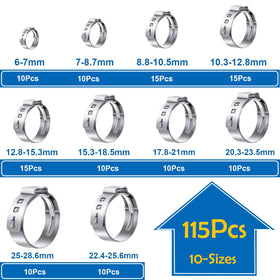 Seept ear clamp plier included for fast installation