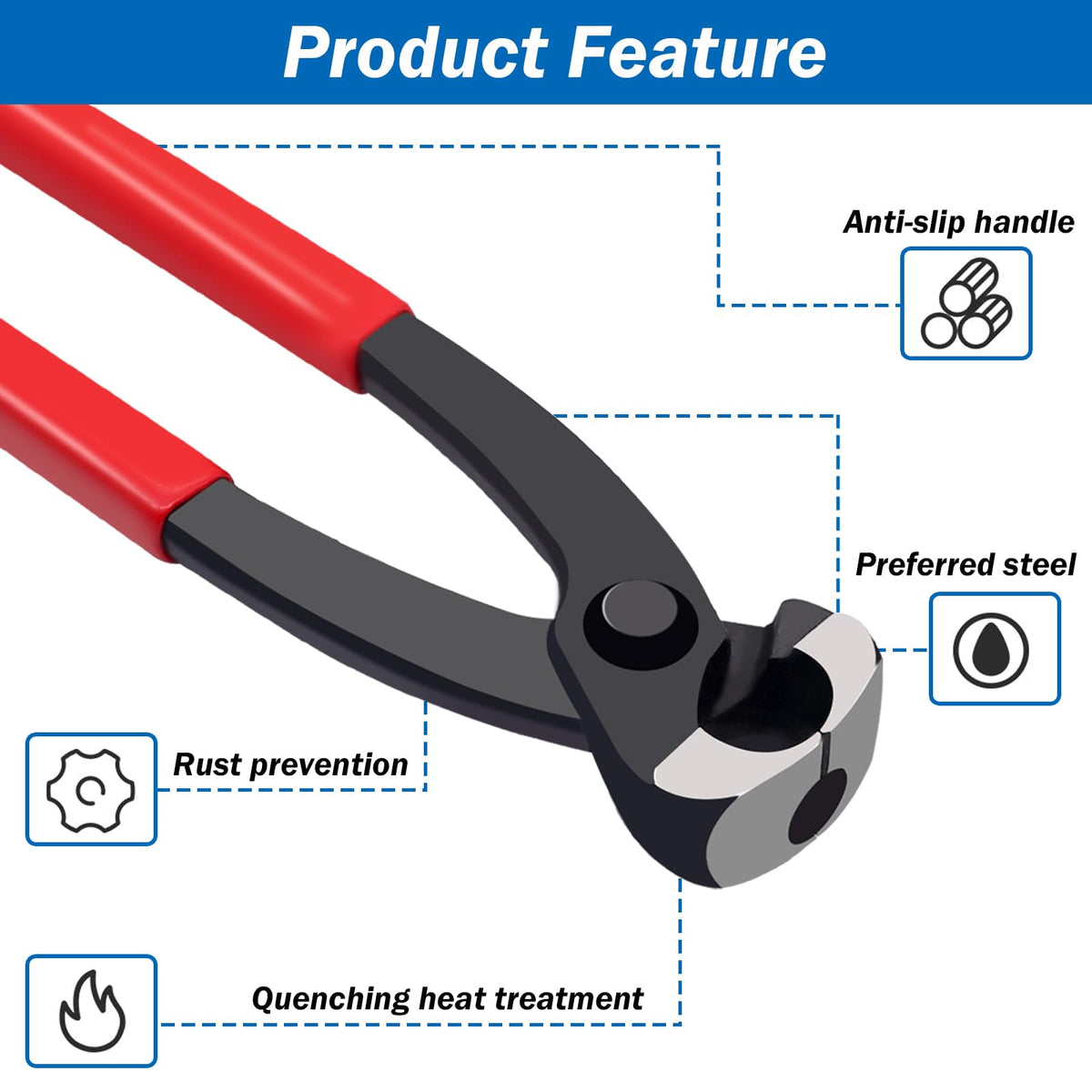Seept Carbon steel Ear Clamp Pliers for durable clamping.