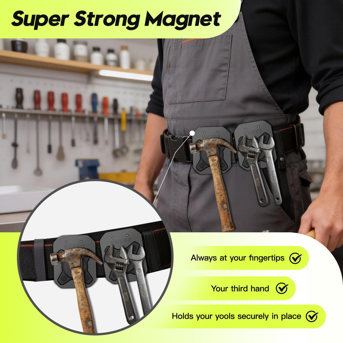 SEESE durable build and anti-demagnetization magnets for longevity