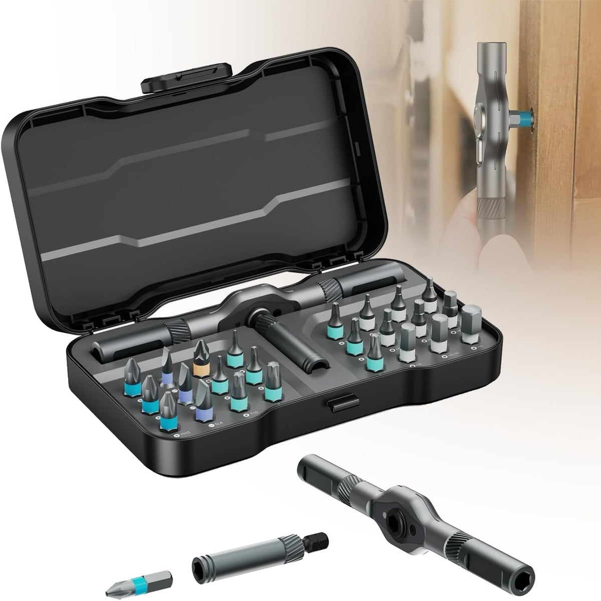 SEESE ratchet magnetic screwdriver set for efficient furniture assembly