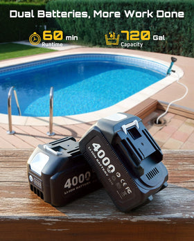 SEESII 16-foot lift helps drain water from high spots and deep wells.