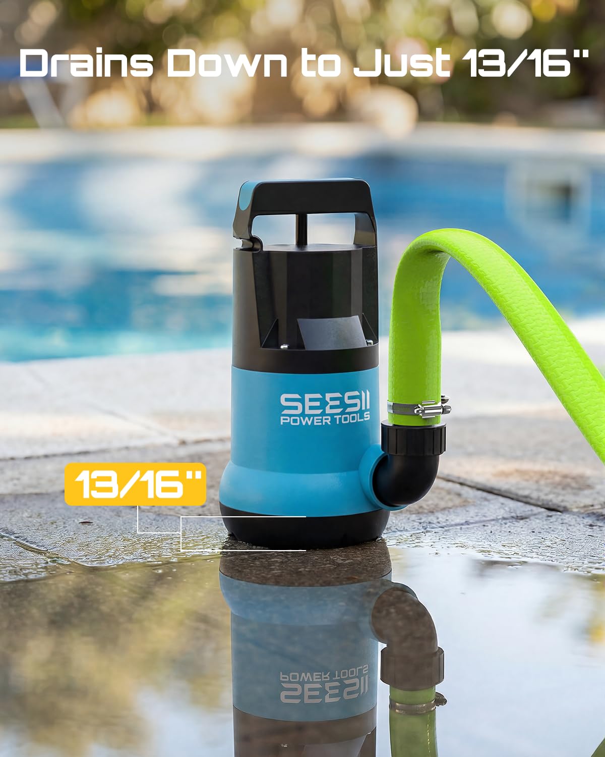 SEESII 1HP includes adapters for quick hose connections.