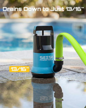 SEESII 1HP includes adapters for quick hose connections.