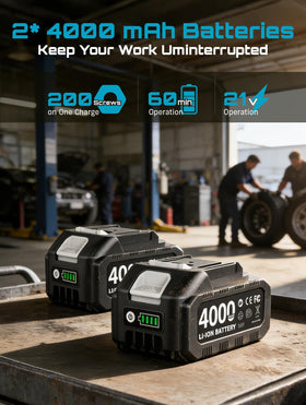 Seesii 2x4.0Ah batteries providing extended runtime for longer sessions