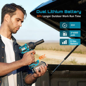 Seesii 3-led power indicator helps monitor battery status.