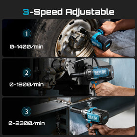 Seesii 3-speed control enables precise torque for different tasks