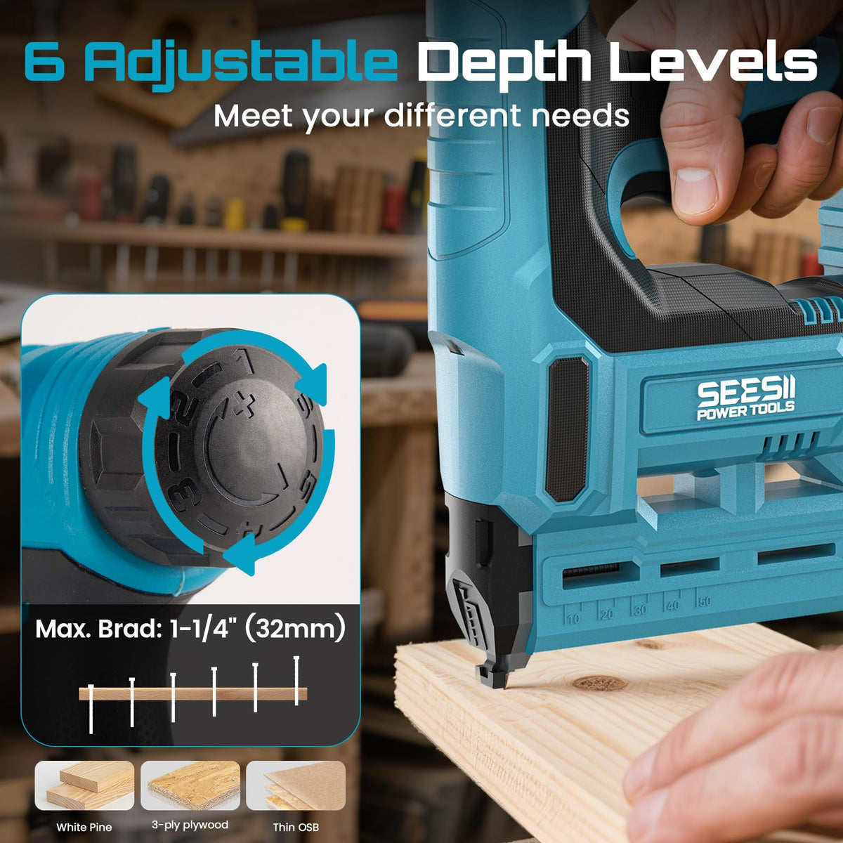 SEESII battery pack 2000mAh extends cordless sessions and runtime