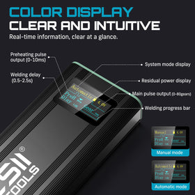 Seesii Battery Spot Welder display screen shows real-time data for precise operation