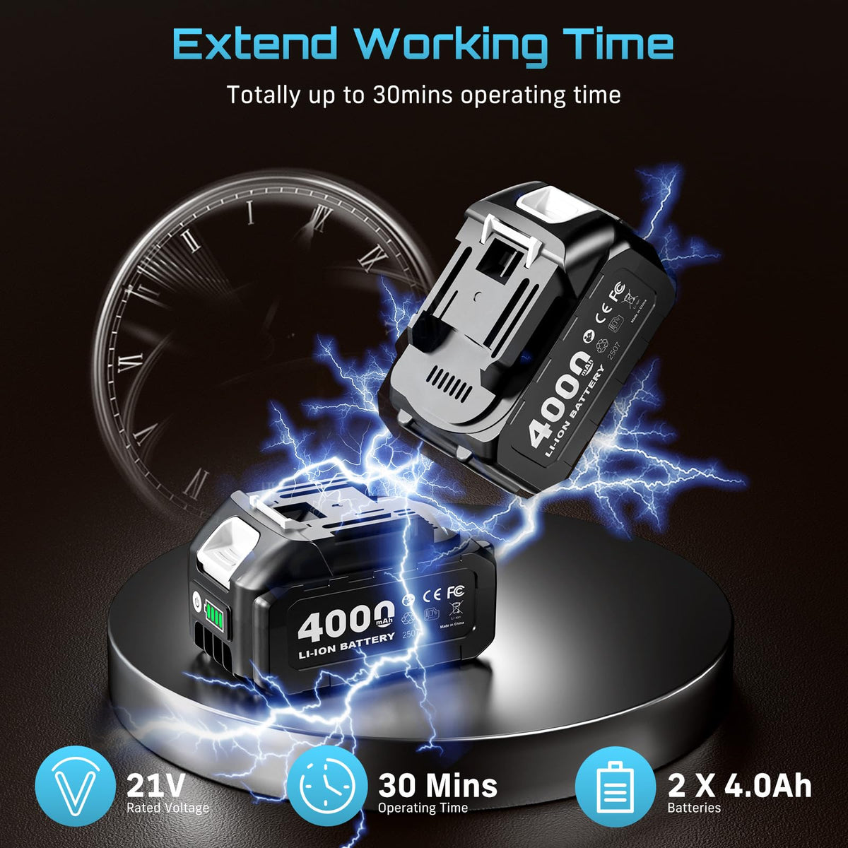 Seesii charger and battery simplify on-site swaps with minimal downtime.