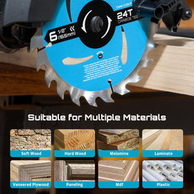 Seesii blade cutting wood, plywood, and MDF with ease