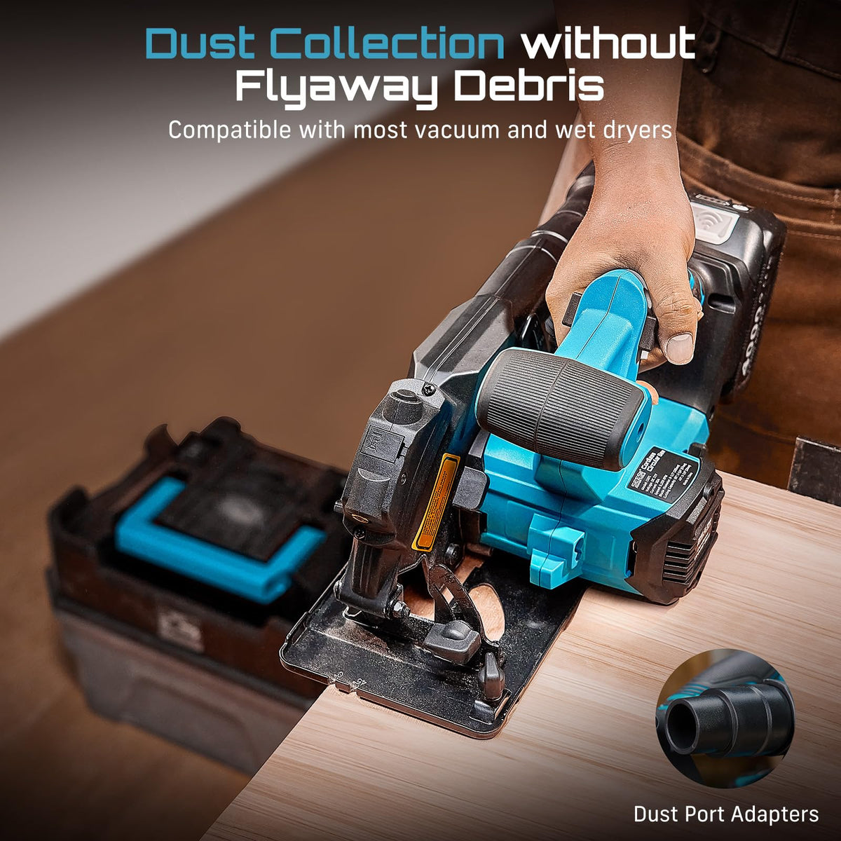 Seesii dust port supports vacuums for a cleaner worksite.