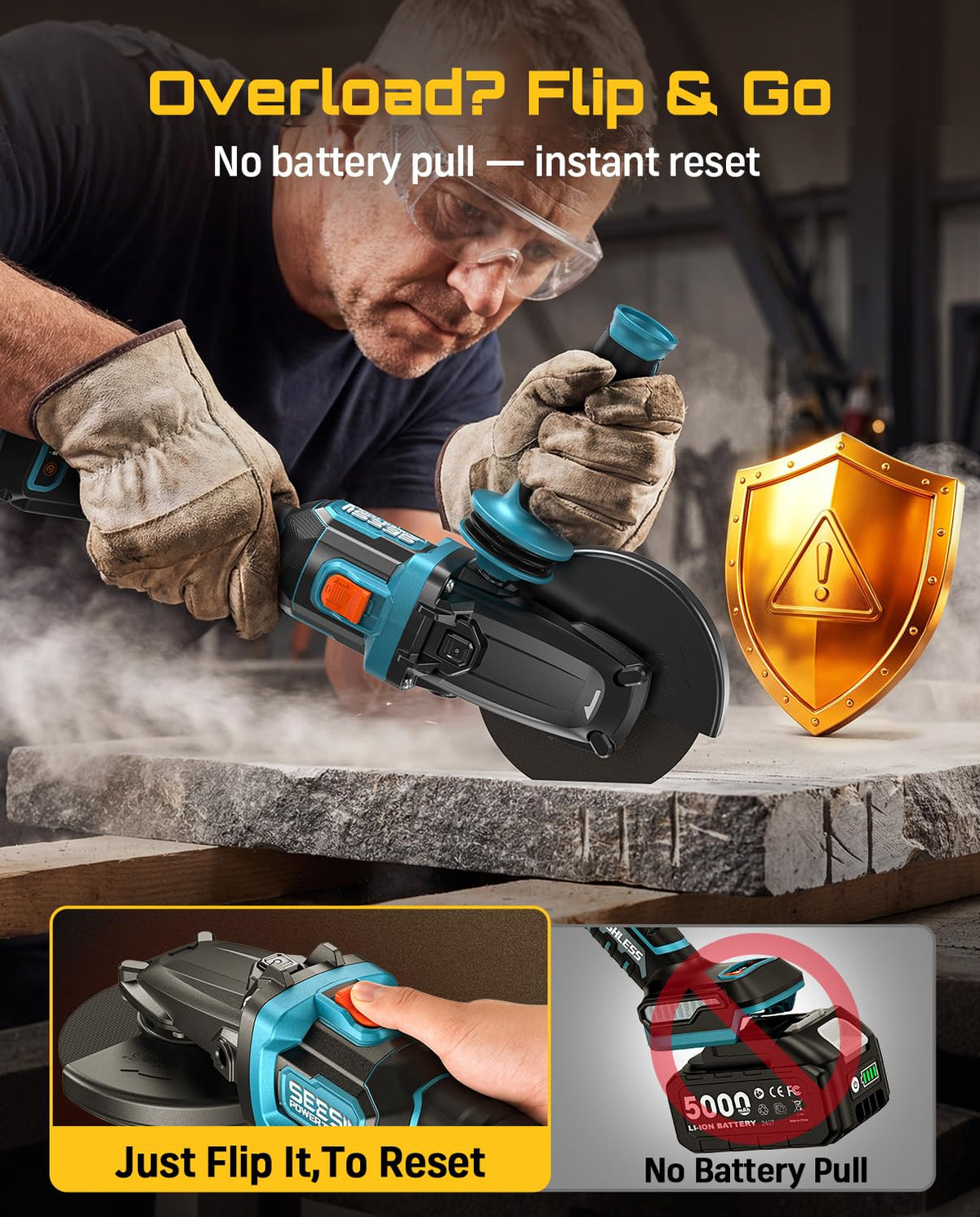 SEESII ergonomic anti-vibration design reduces fatigue