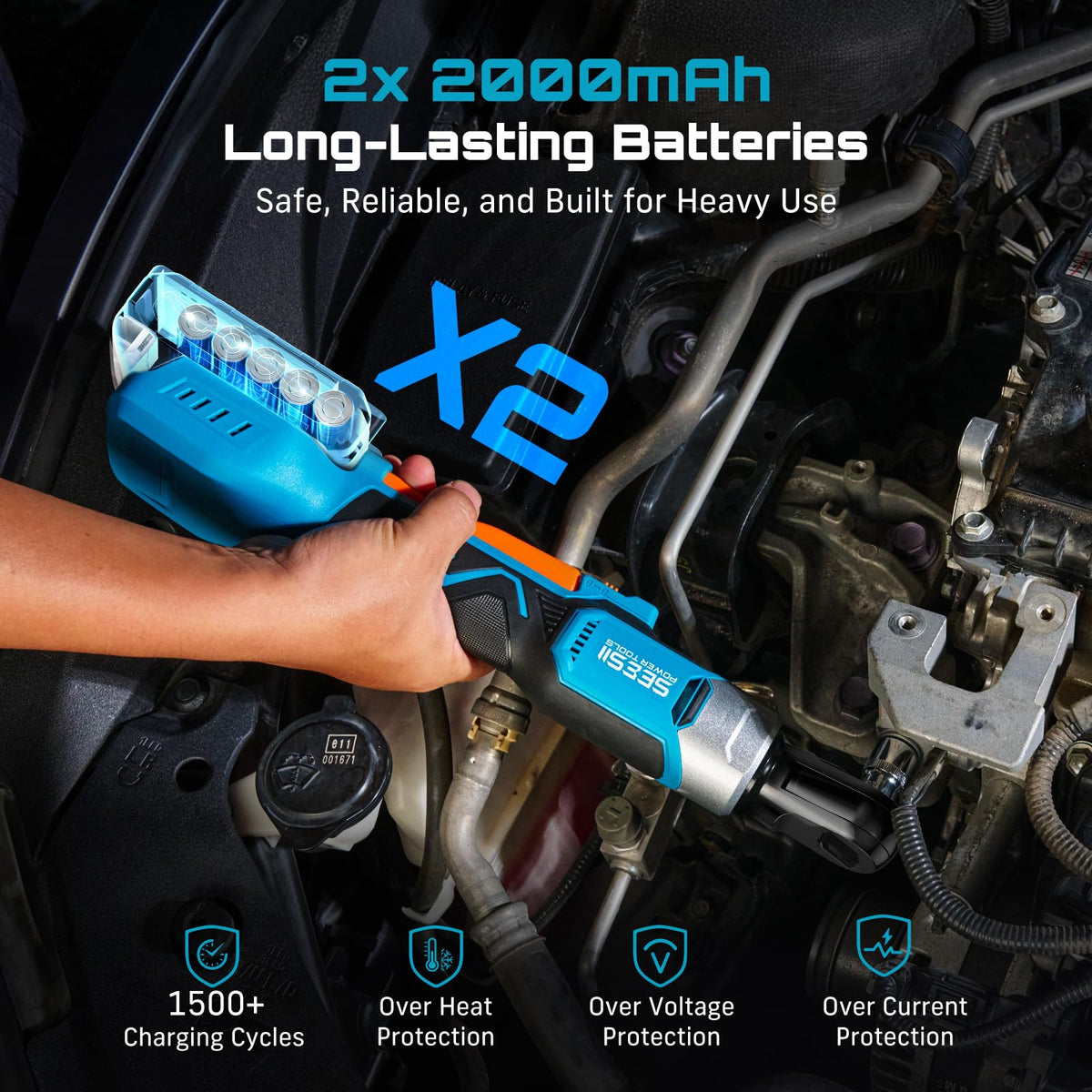 Seesii fast charger fully powers batteries in about 1.5 hours