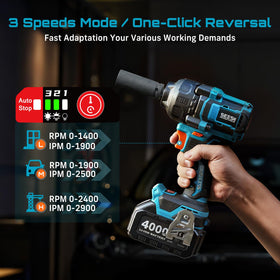 Seesii half-inch square head delivers robust torque.
